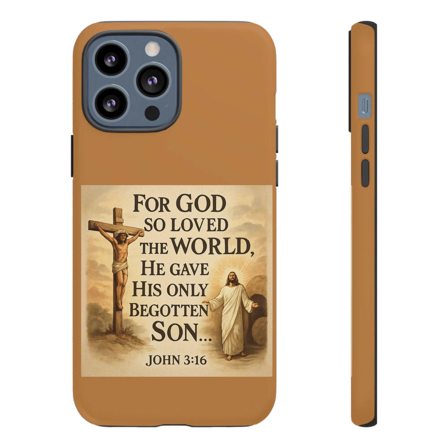Christian John 3:16 Phone Case – 'For God So Loved the World' Tough Protective Cover