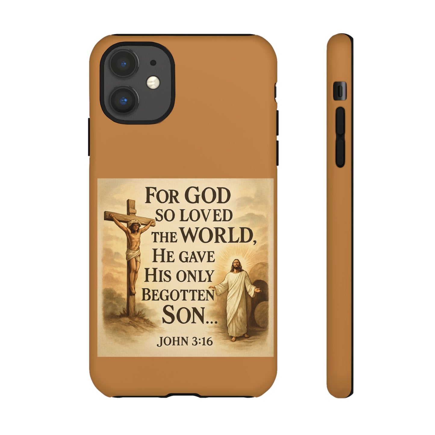 Christian John 3:16 Phone Case – 'For God So Loved the World' Tough Protective Cover