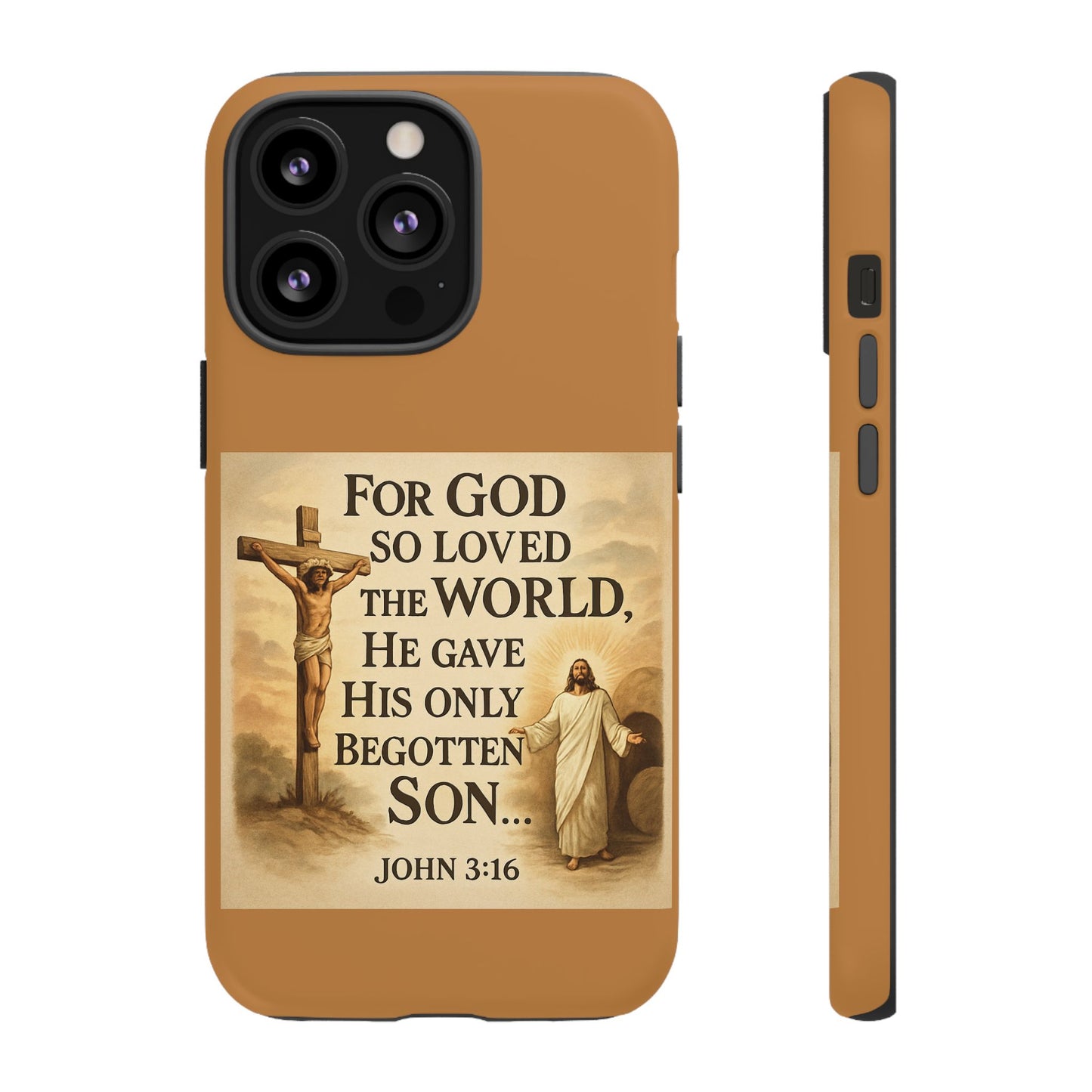 Christian John 3:16 Phone Case – 'For God So Loved the World' Tough Protective Cover