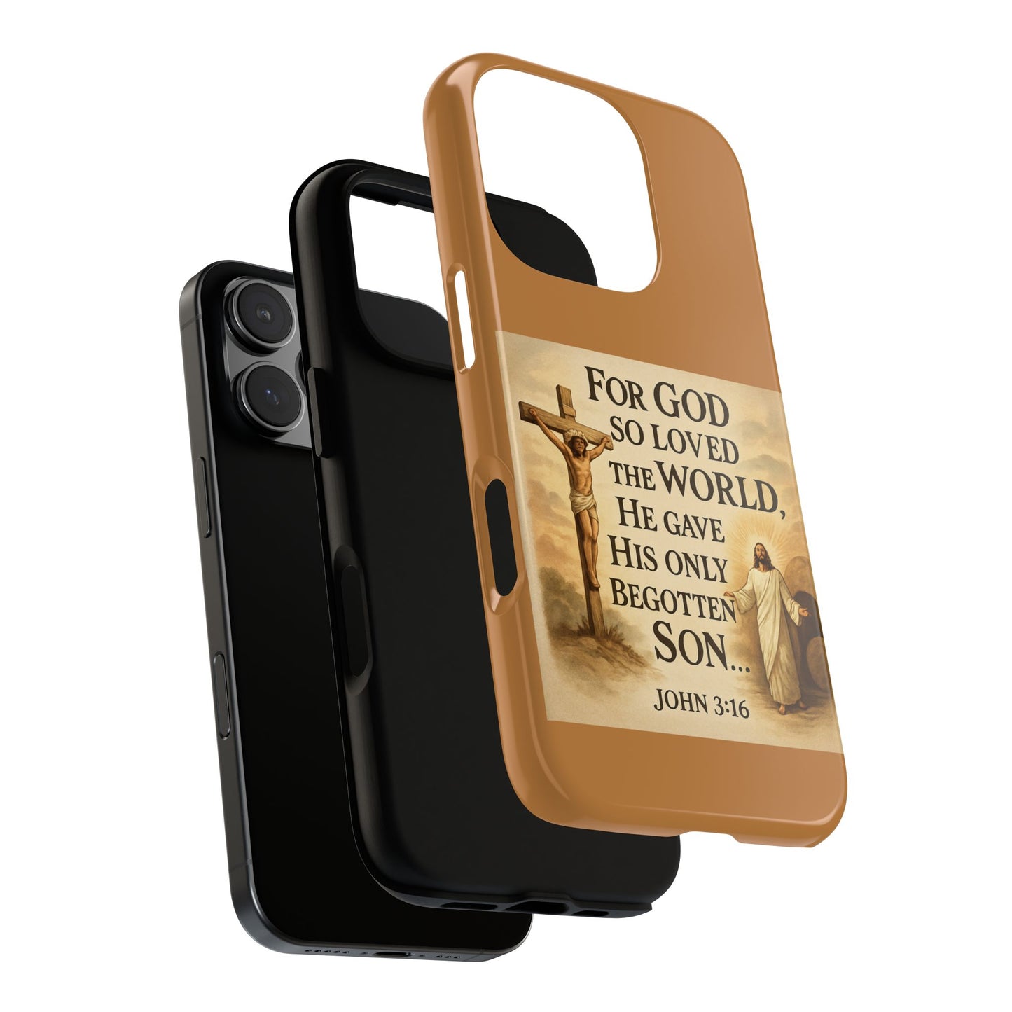 Christian John 3:16 Phone Case – 'For God So Loved the World' Tough Protective Cover