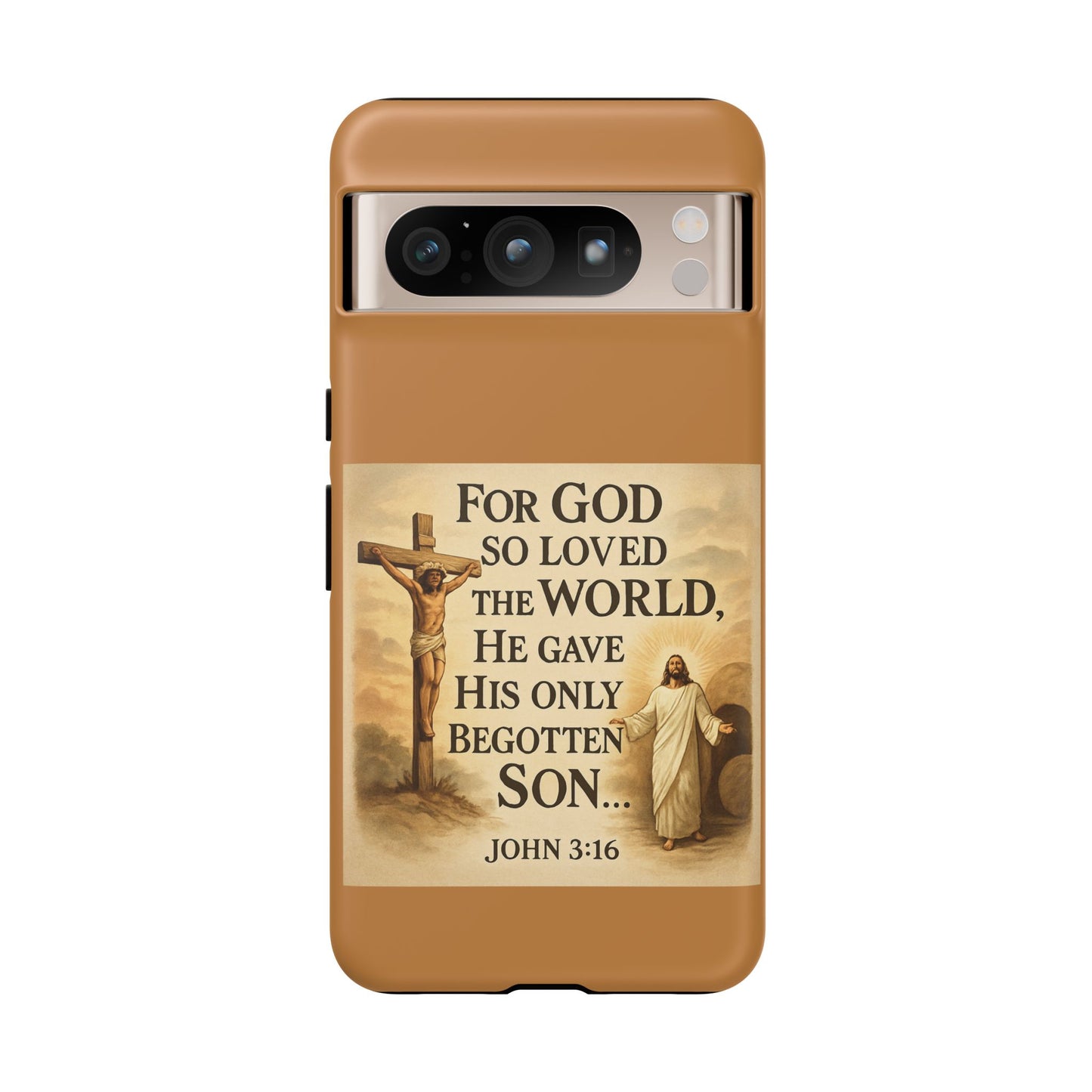 Christian John 3:16 Phone Case – 'For God So Loved the World' Tough Protective Cover