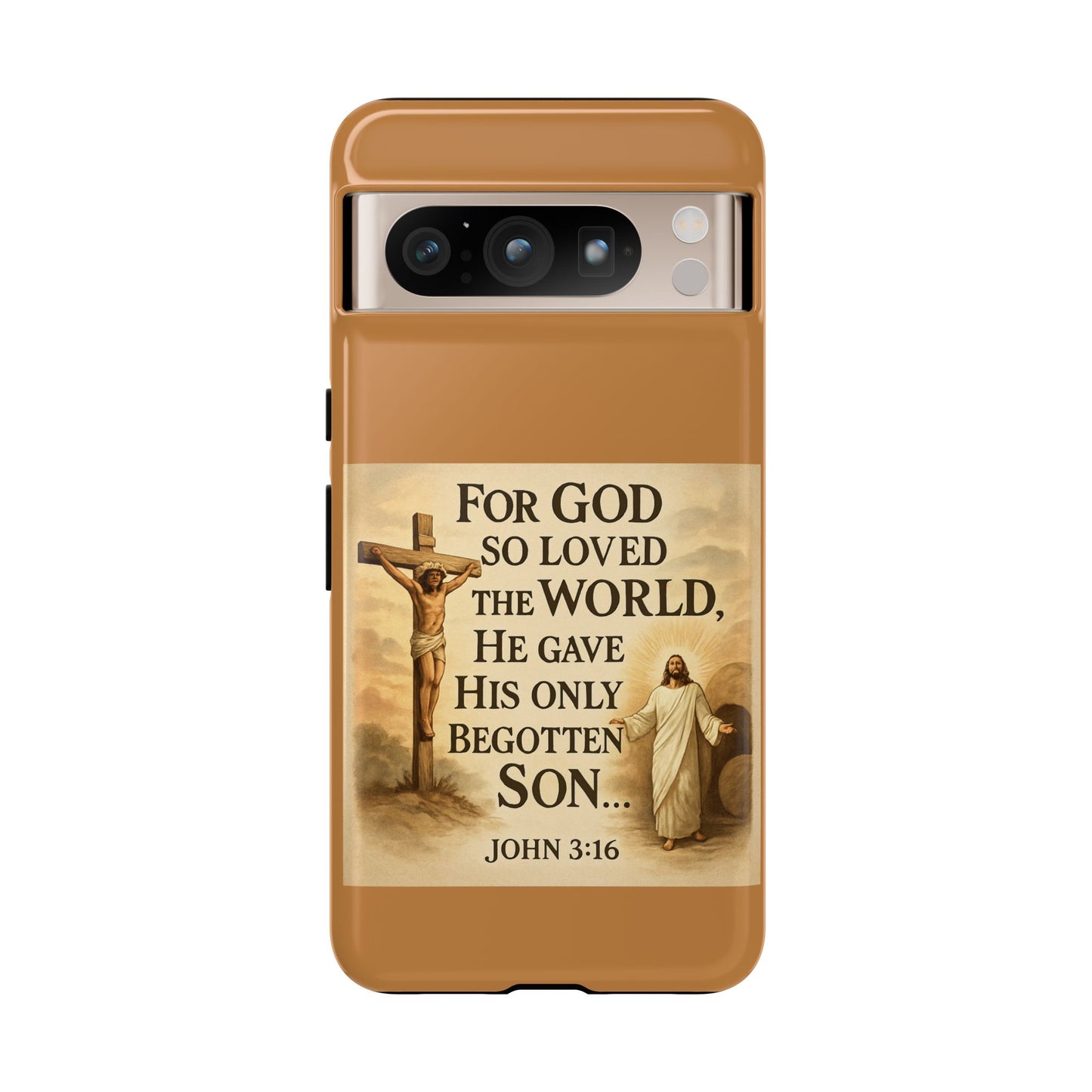 Christian John 3:16 Phone Case – 'For God So Loved the World' Tough Protective Cover