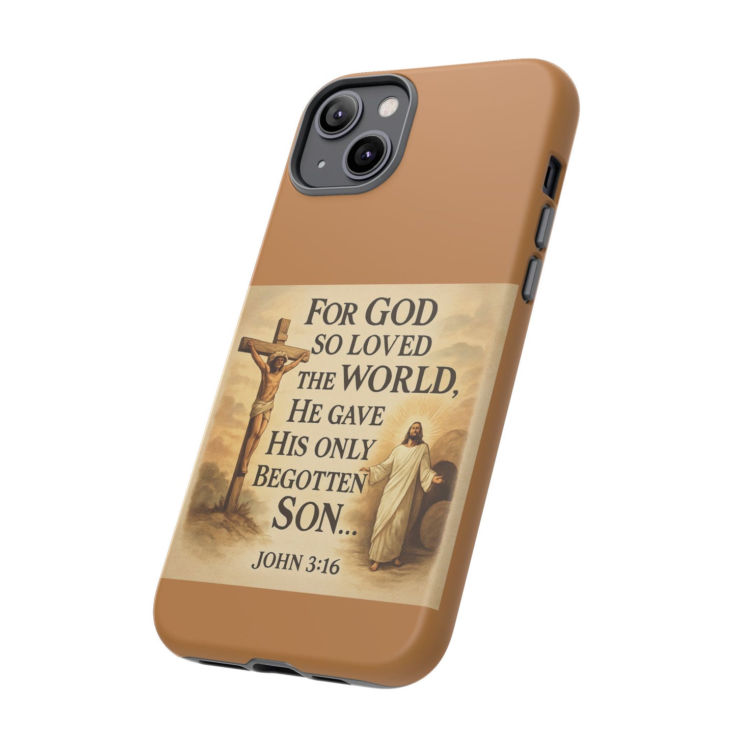 Christian John 3:16 Phone Case – 'For God So Loved the World' Tough Protective Cover