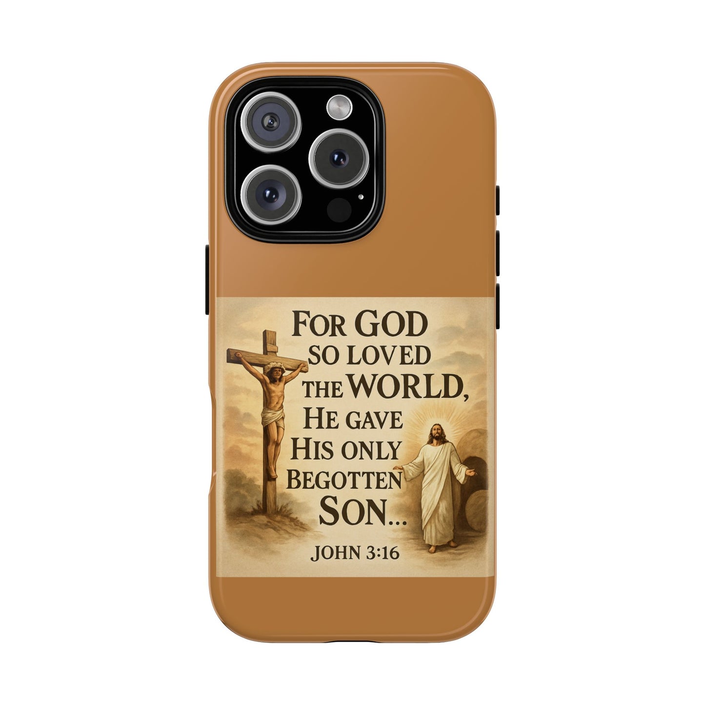 Christian John 3:16 Phone Case – 'For God So Loved the World' Tough Protective Cover