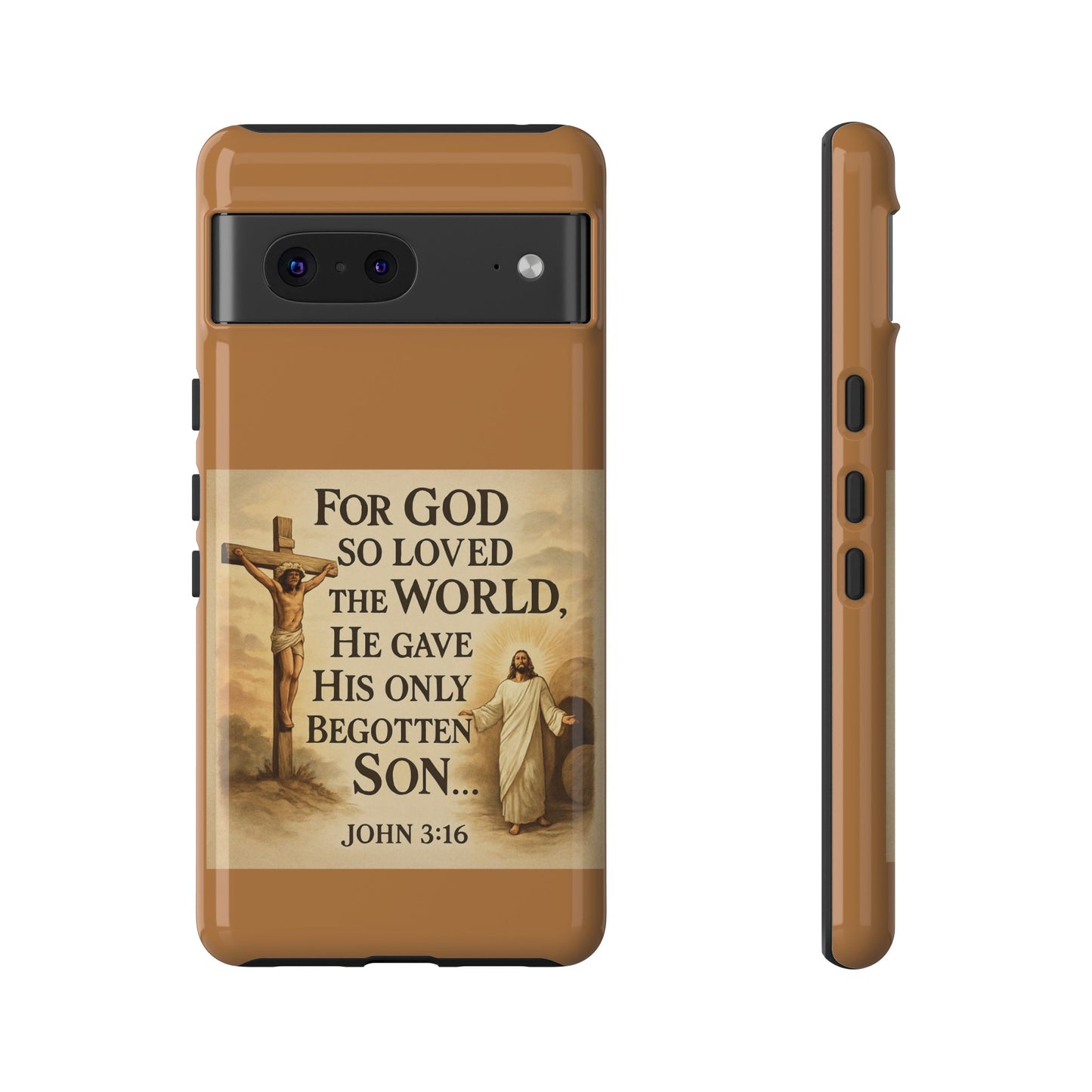 Christian John 3:16 Phone Case – 'For God So Loved the World' Tough Protective Cover