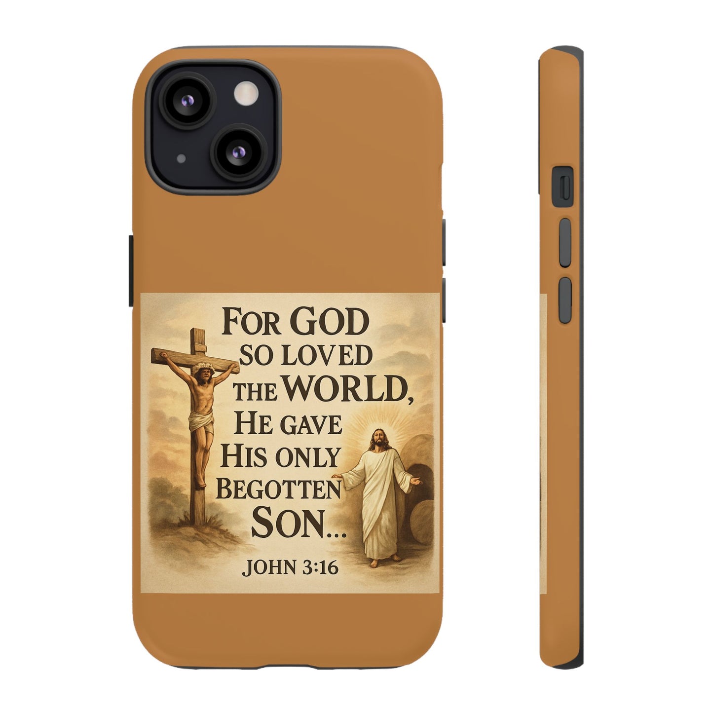 Christian John 3:16 Phone Case – 'For God So Loved the World' Tough Protective Cover