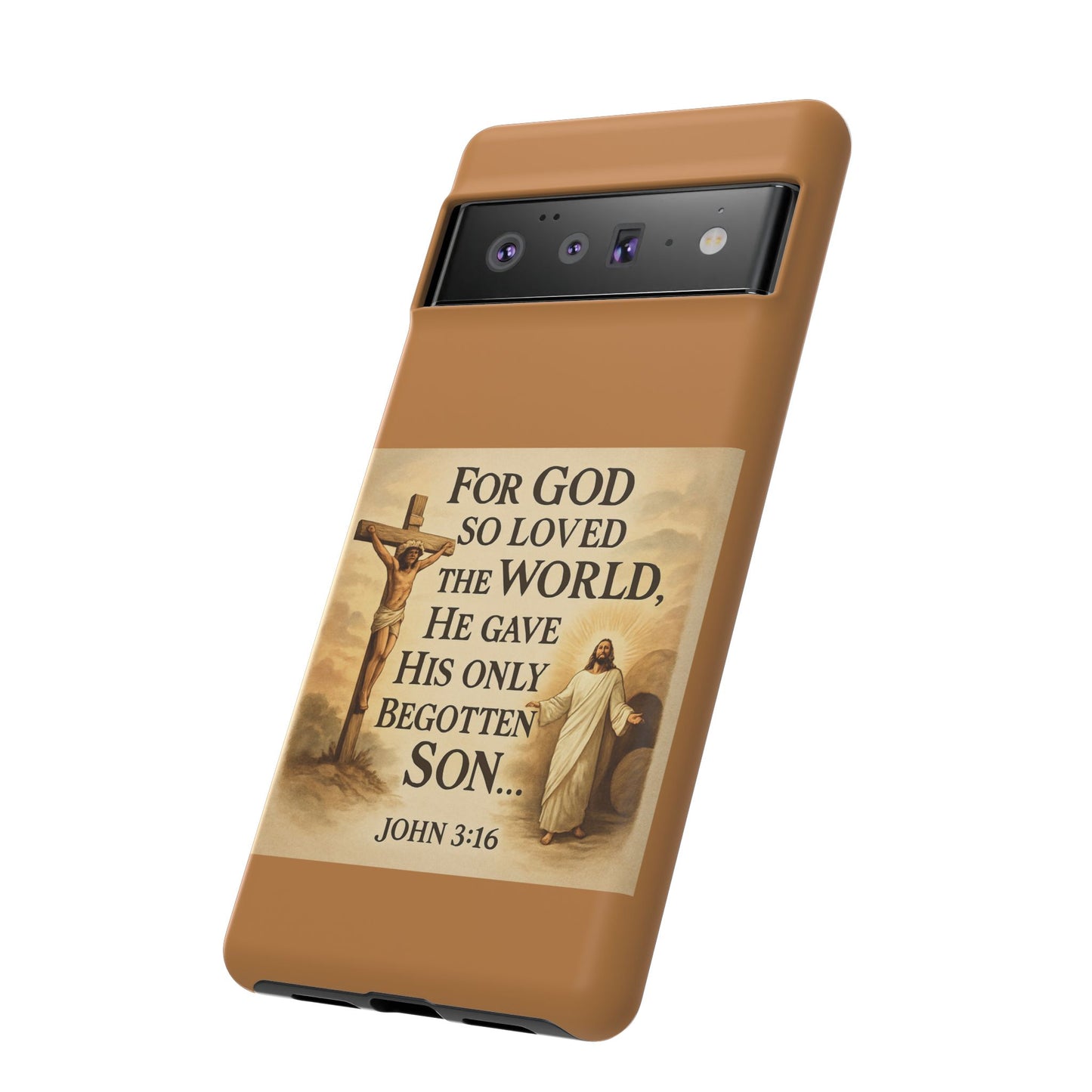 Christian John 3:16 Phone Case – 'For God So Loved the World' Tough Protective Cover