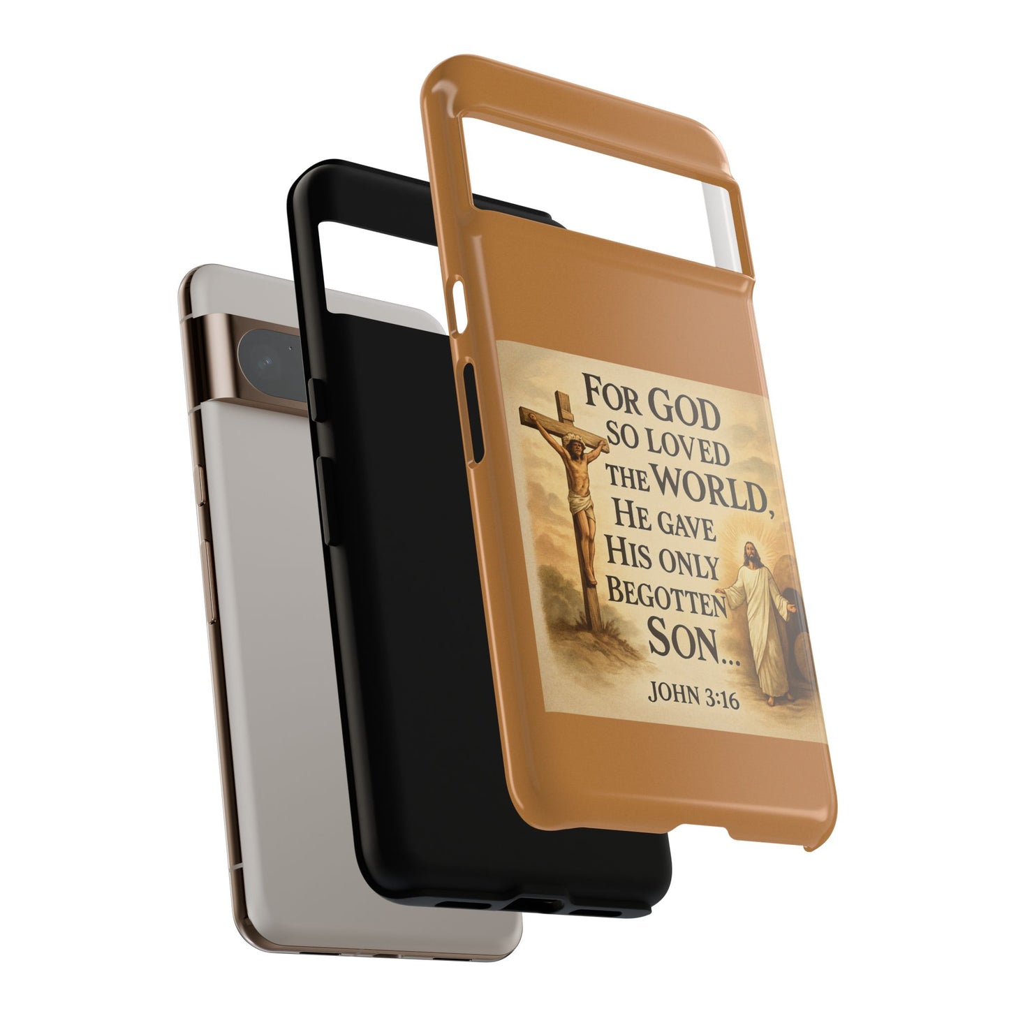 Christian John 3:16 Phone Case – 'For God So Loved the World' Tough Protective Cover