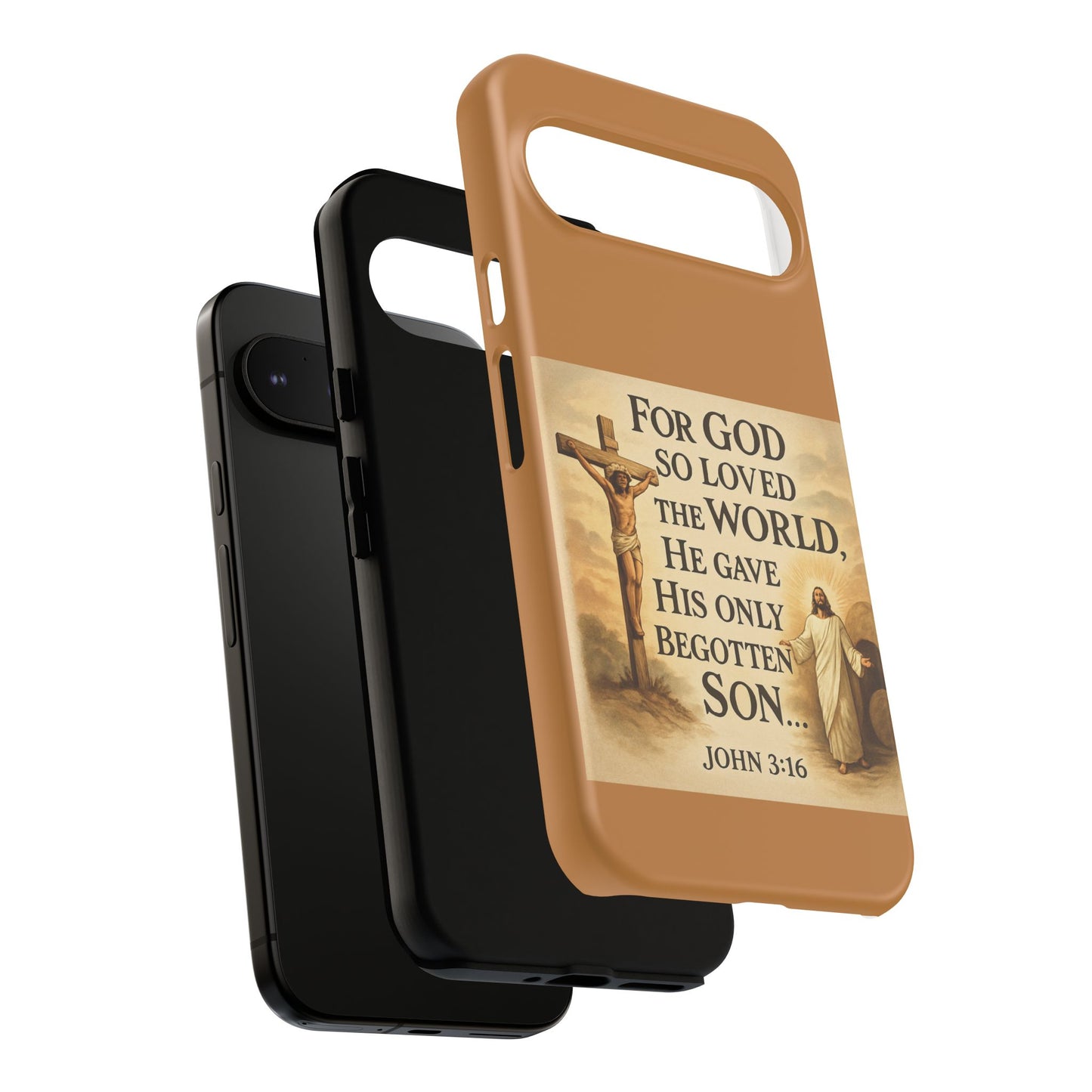 Christian John 3:16 Phone Case – 'For God So Loved the World' Tough Protective Cover