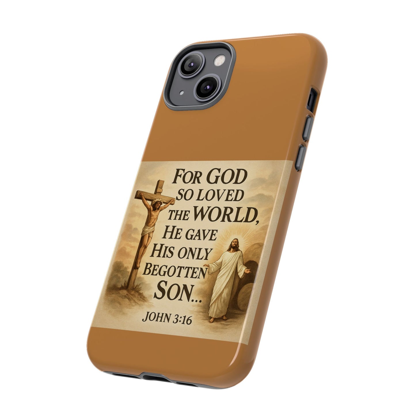 Christian John 3:16 Phone Case – 'For God So Loved the World' Tough Protective Cover