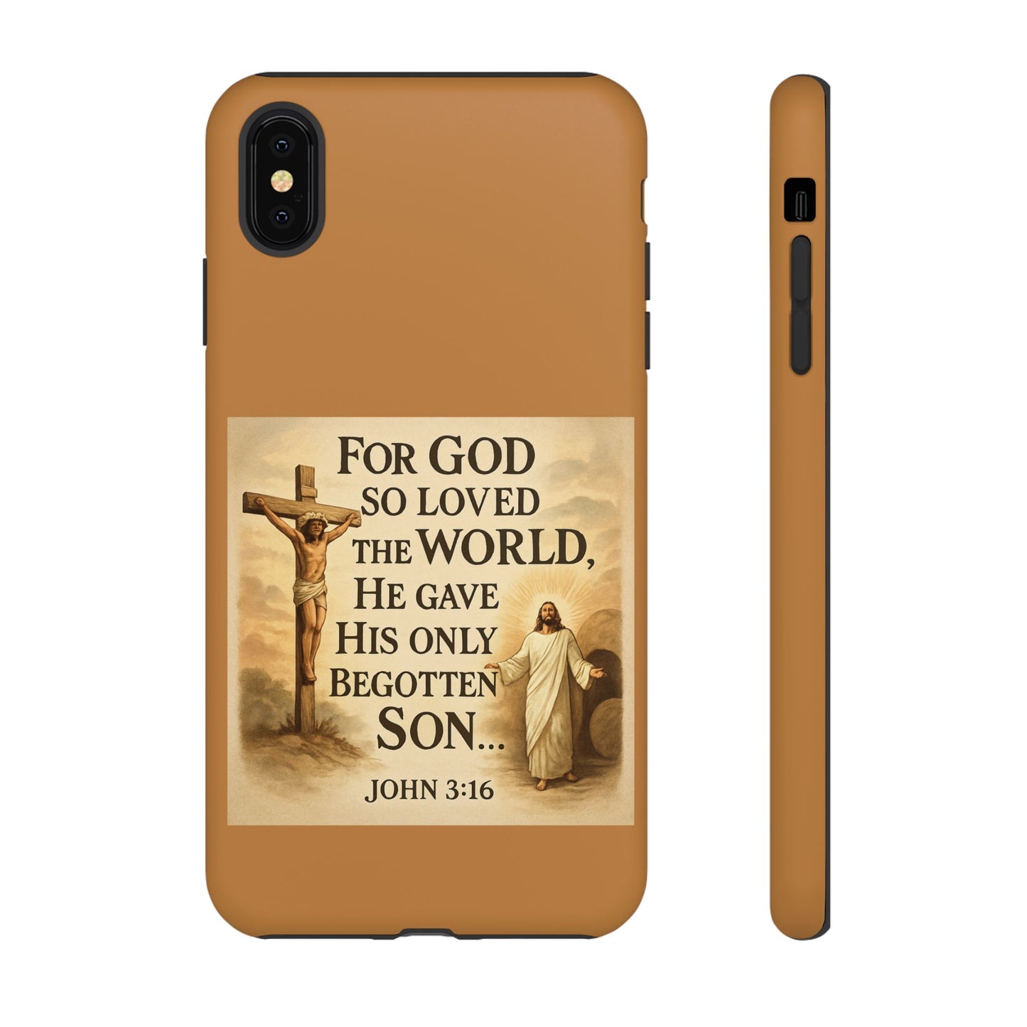 Christian John 3:16 Phone Case – 'For God So Loved the World' Tough Protective Cover