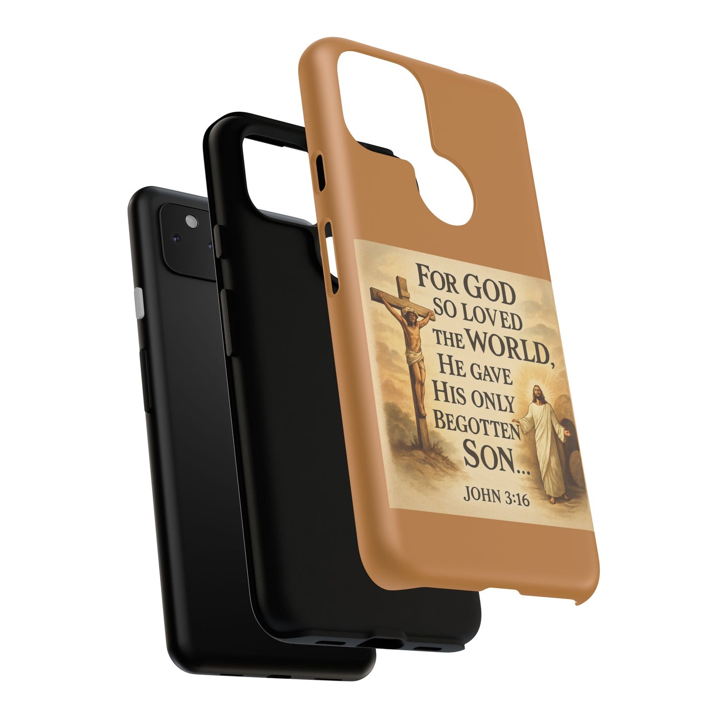 Christian John 3:16 Phone Case – 'For God So Loved the World' Tough Protective Cover