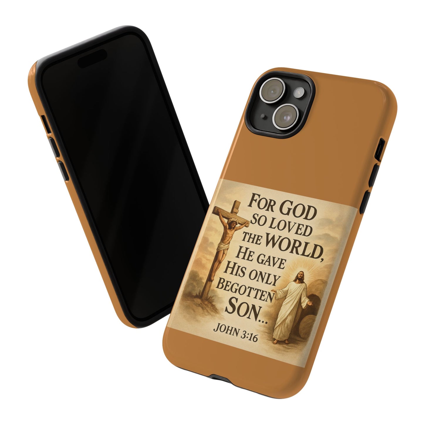 Christian John 3:16 Phone Case – 'For God So Loved the World' Tough Protective Cover