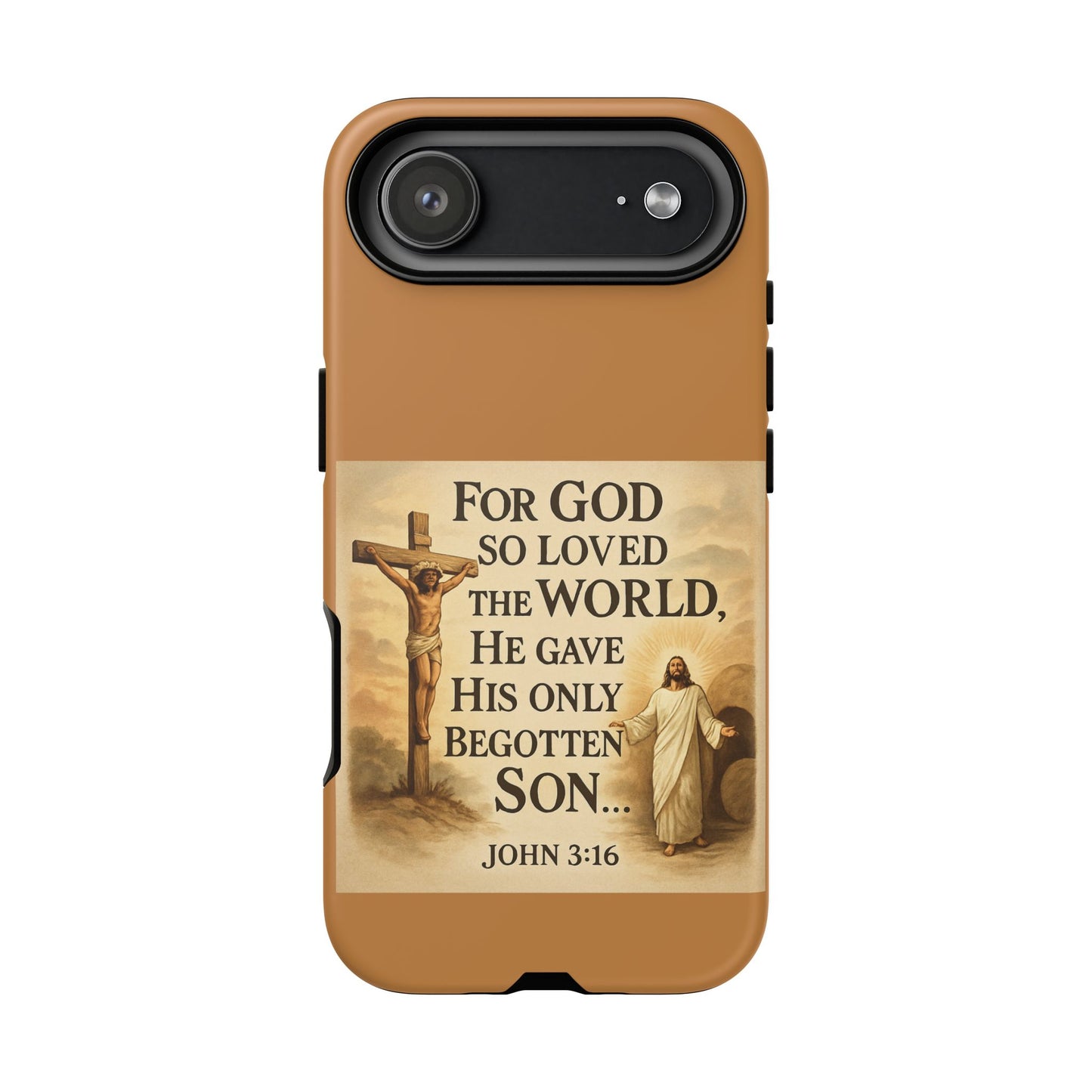 Christian John 3:16 Phone Case – 'For God So Loved the World' Tough Protective Cover