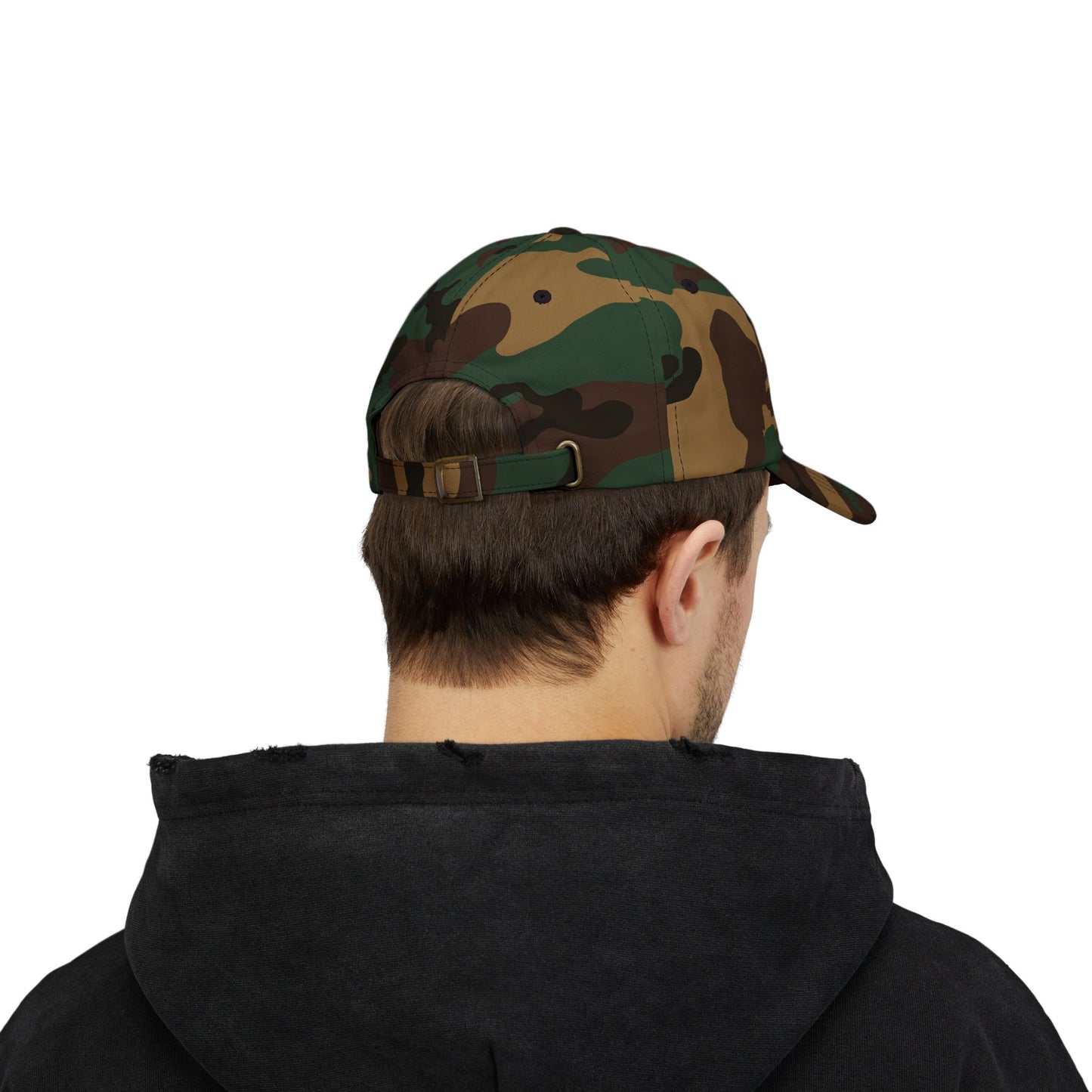 Camo Dad Cap — Embroidered 'Be Grateful Be Kind' Heart
