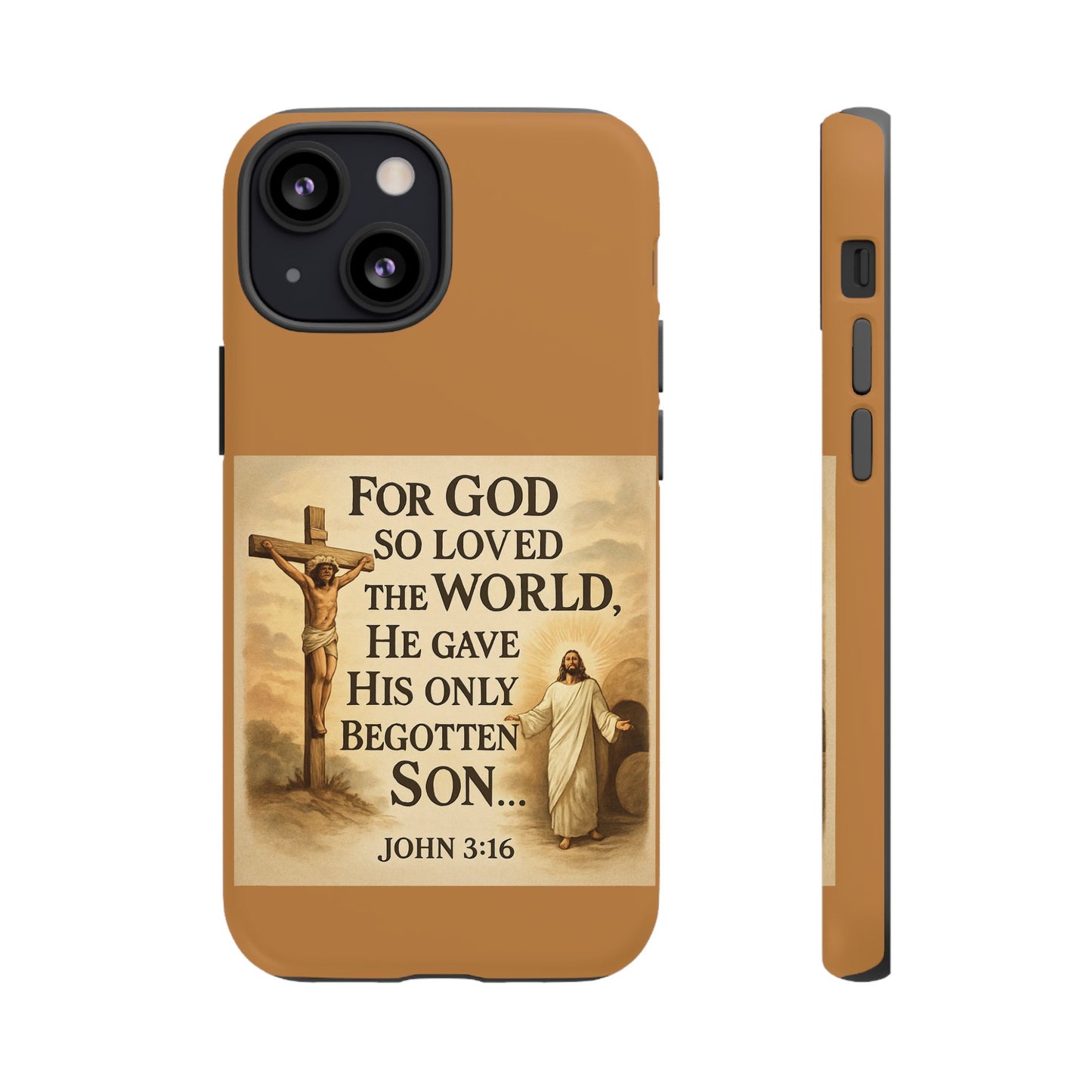 Christian John 3:16 Phone Case – 'For God So Loved the World' Tough Protective Cover