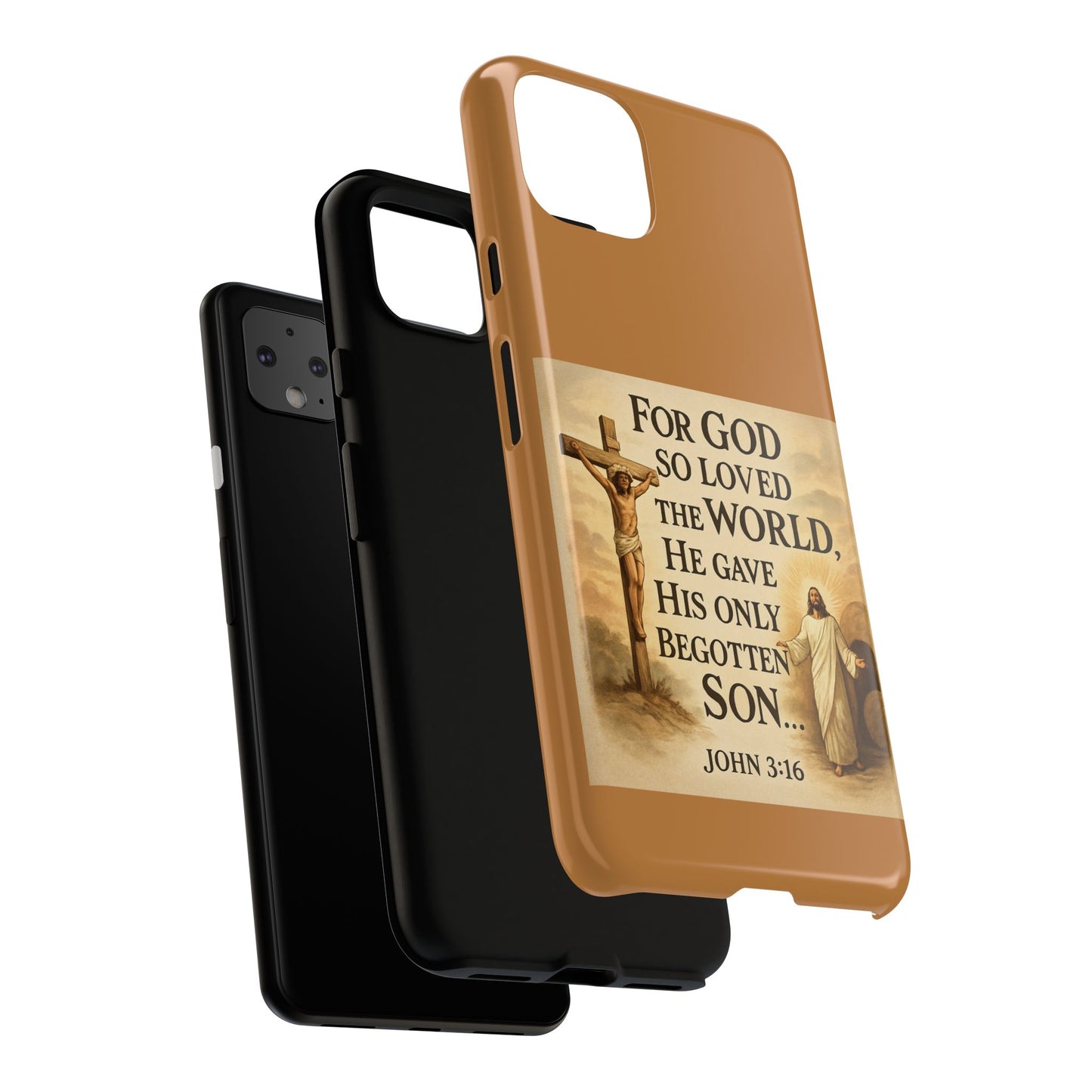 Christian John 3:16 Phone Case – 'For God So Loved the World' Tough Protective Cover