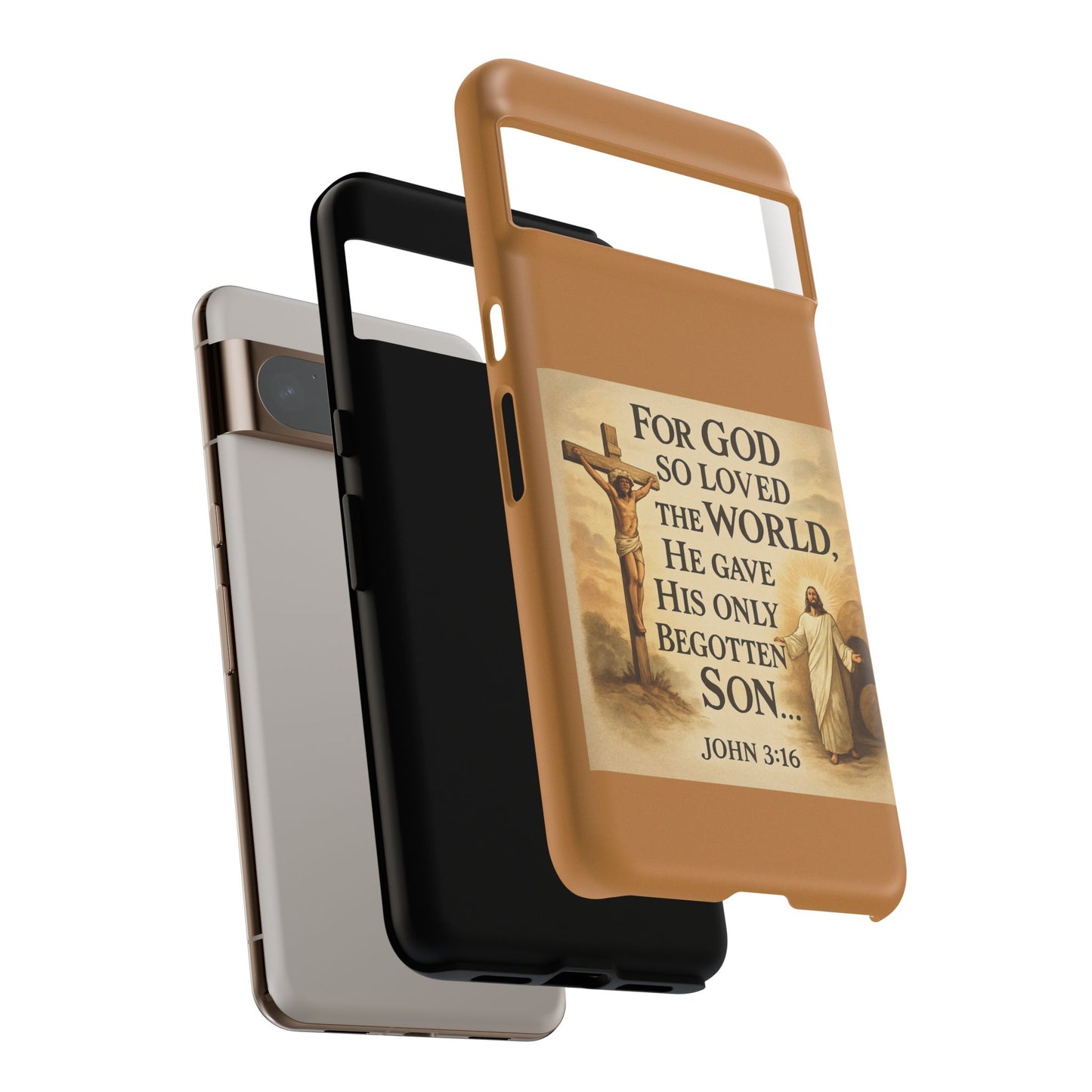 Christian John 3:16 Phone Case – 'For God So Loved the World' Tough Protective Cover