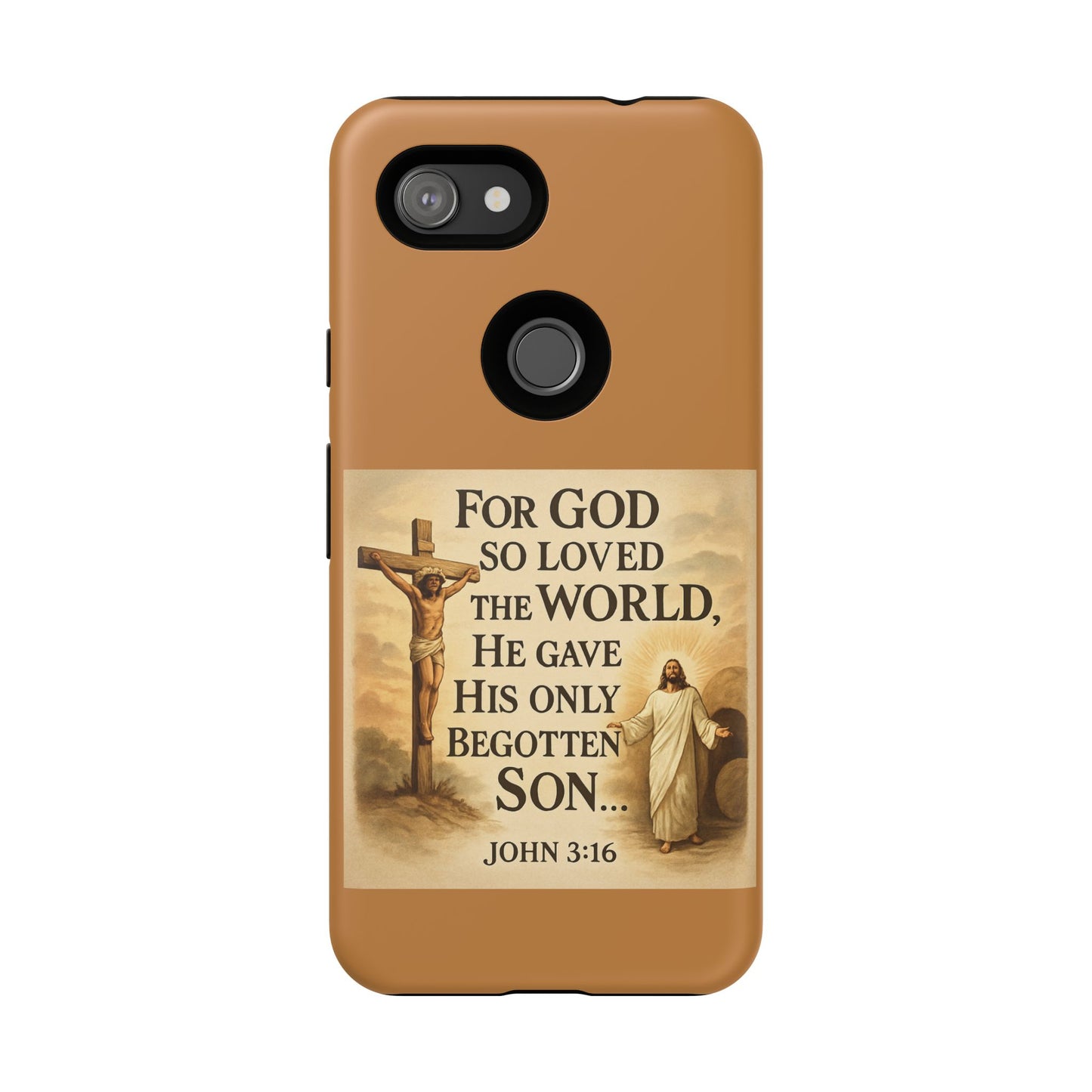 Christian John 3:16 Phone Case – 'For God So Loved the World' Tough Protective Cover
