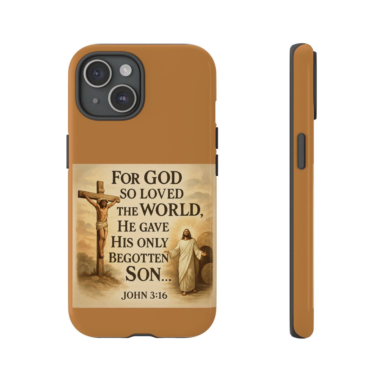 Christian John 3:16 Phone Case – 'For God So Loved the World' Tough Protective Cover
