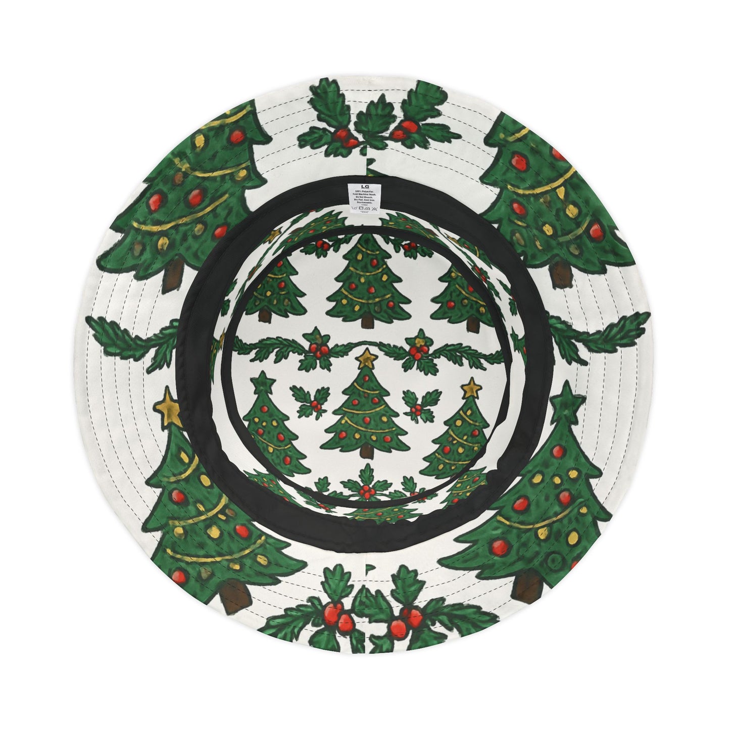 Christmas Tree Pattern Bucket Hat