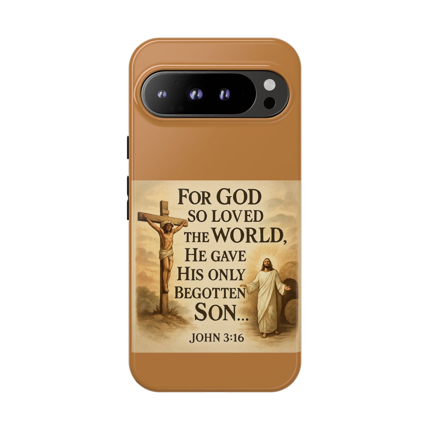 Christian John 3:16 Phone Case – 'For God So Loved the World' Tough Protective Cover