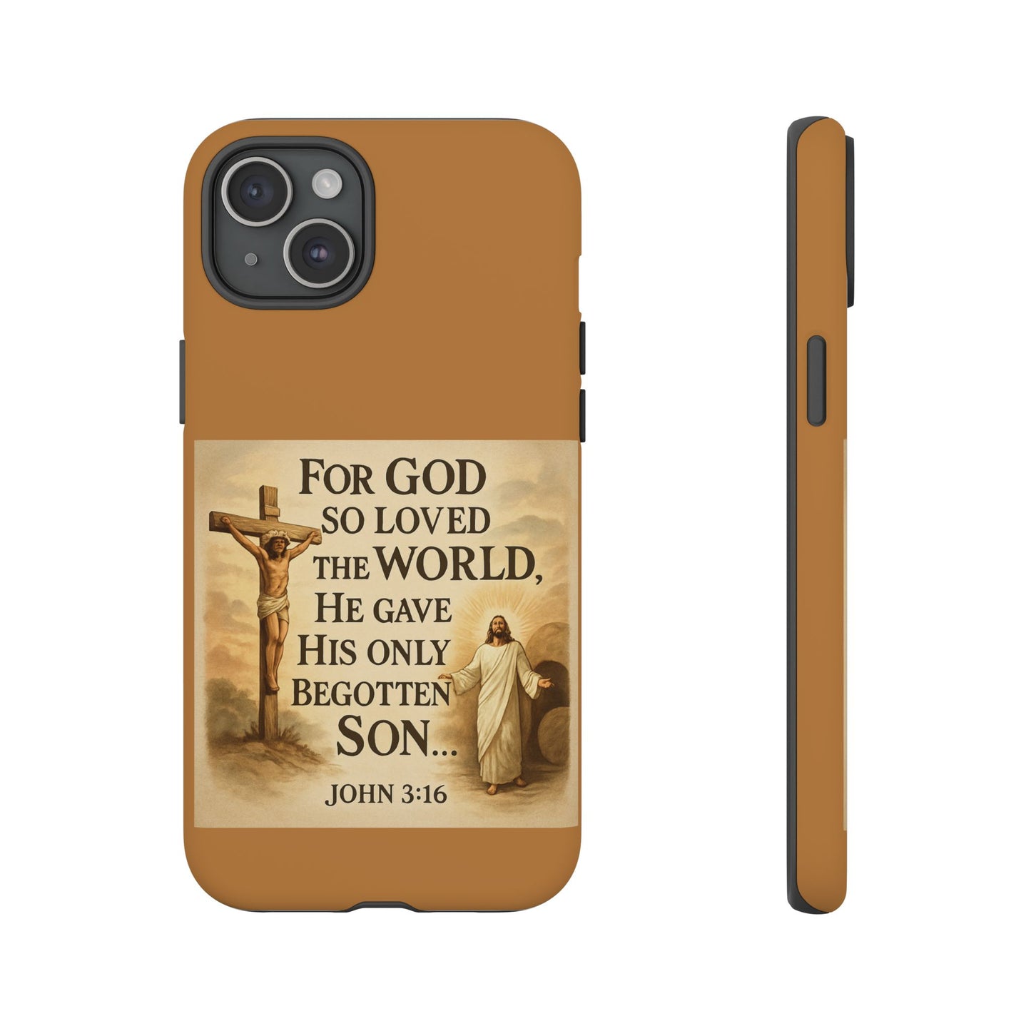Christian John 3:16 Phone Case – 'For God So Loved the World' Tough Protective Cover