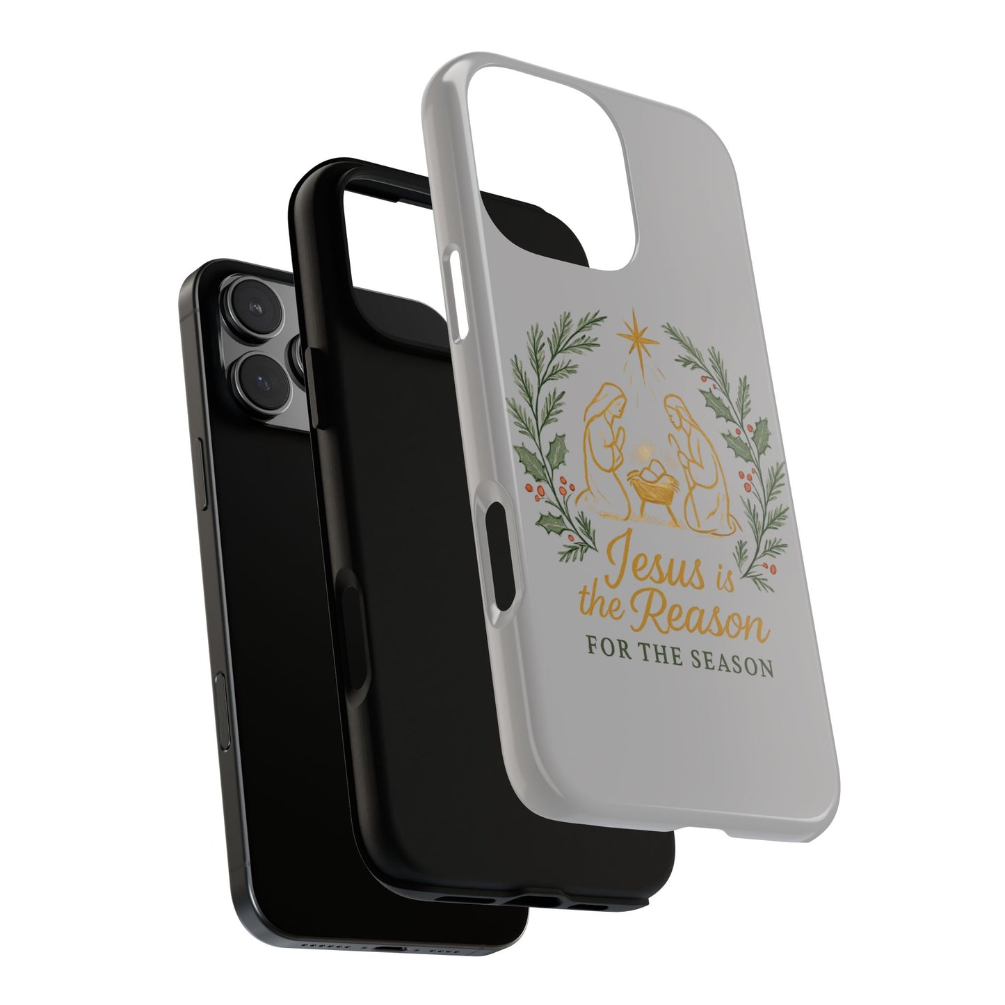 Jesus Is the Reason Phone Case — Nativity Christian Christmas Phone Cover