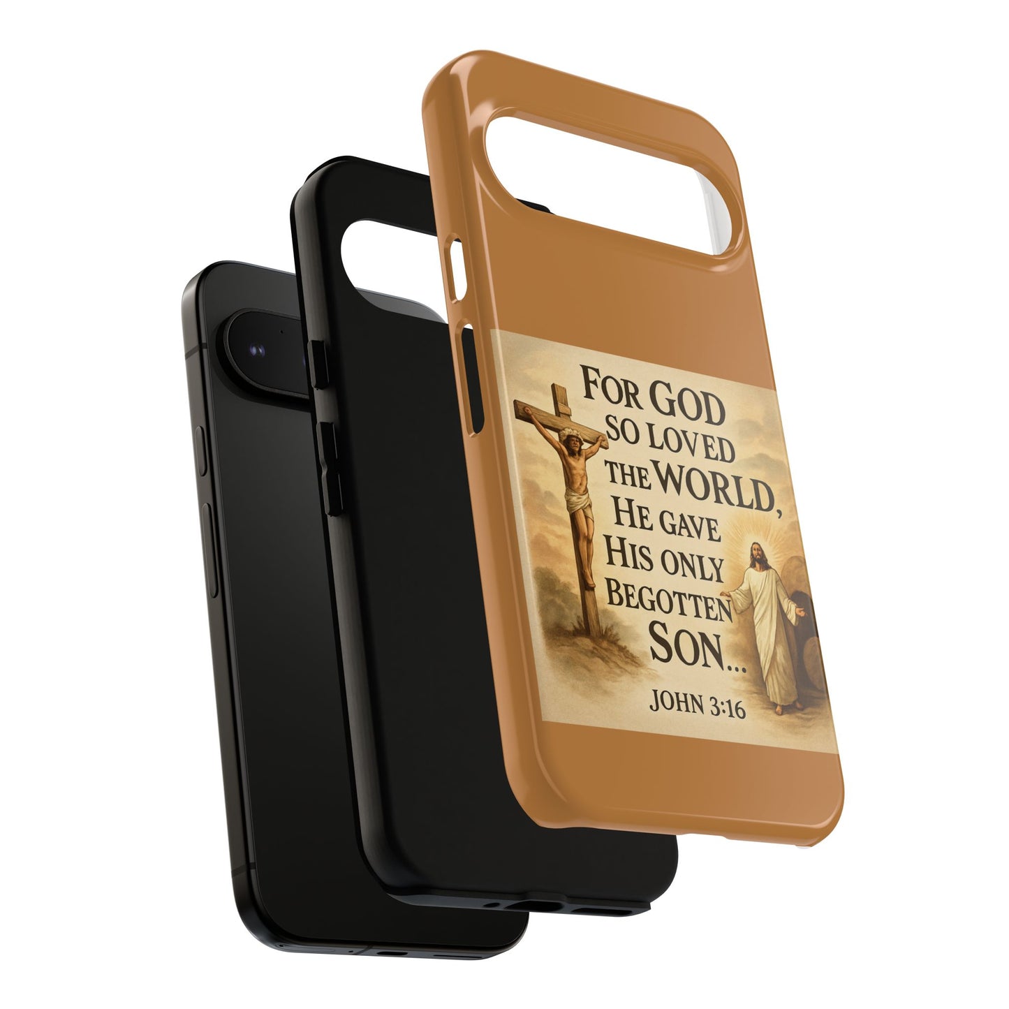 Christian John 3:16 Phone Case – 'For God So Loved the World' Tough Protective Cover