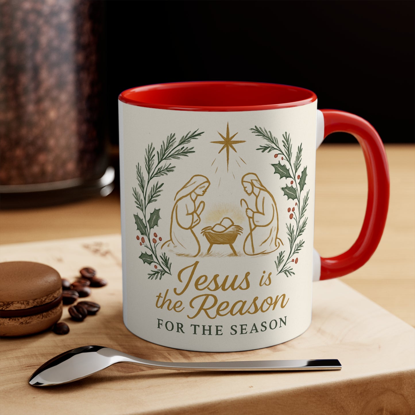 Christmas Nativity Accent Mug (11oz)