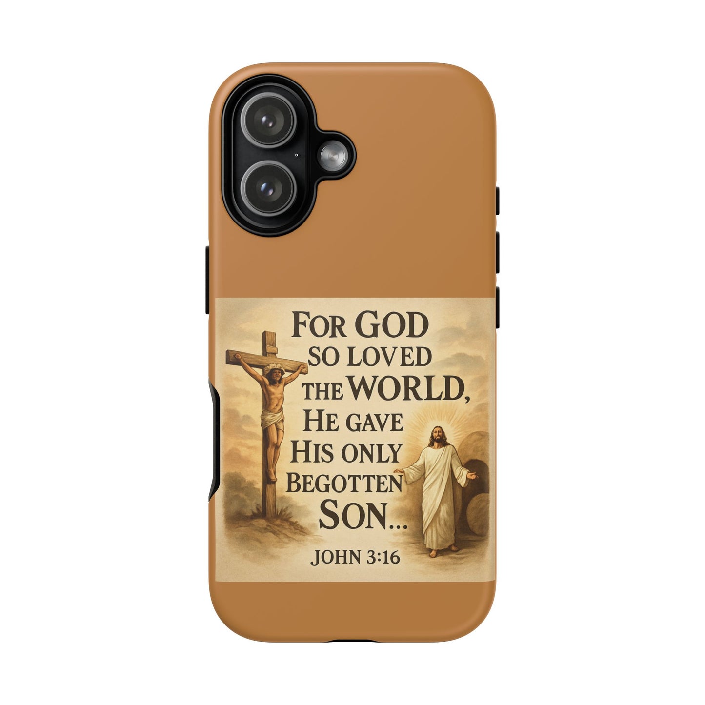 Christian John 3:16 Phone Case – 'For God So Loved the World' Tough Protective Cover