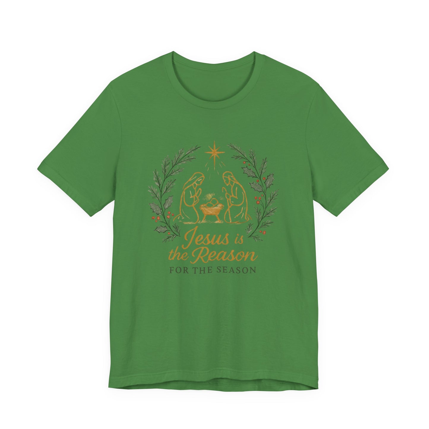 Jesus Is the Reason T-Shirt — Nativity Christmas Faith Tee