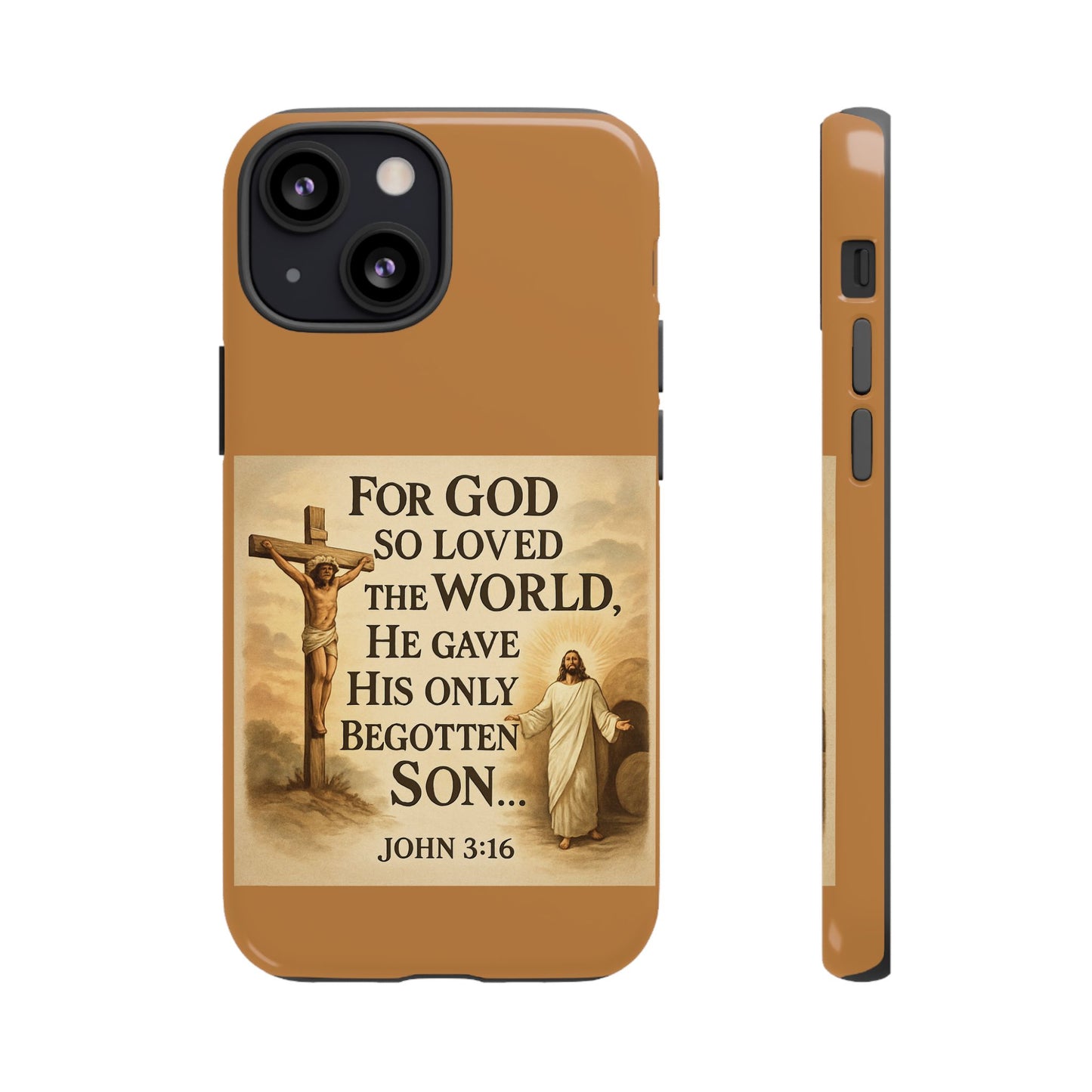 Christian John 3:16 Phone Case – 'For God So Loved the World' Tough Protective Cover