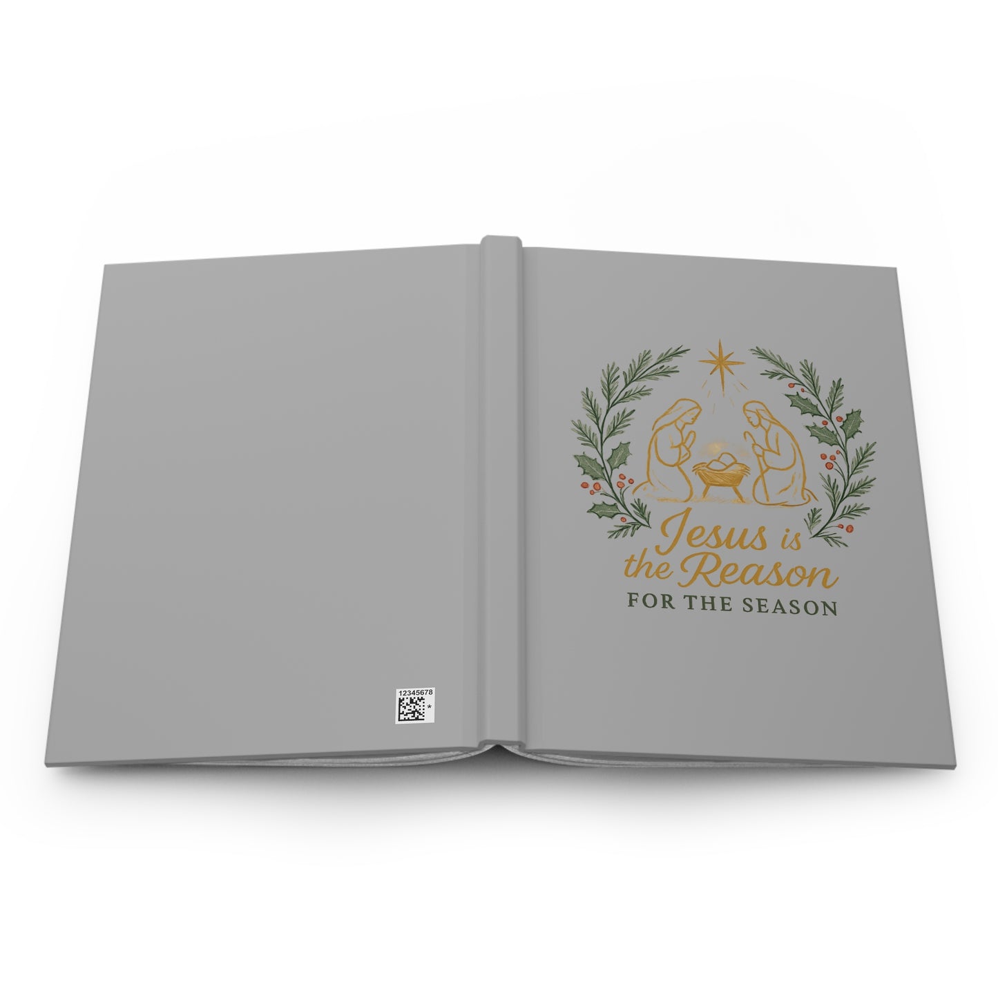 "Jesus Is the Reason for the Season" Nativity Christmas Hard Cover Journal