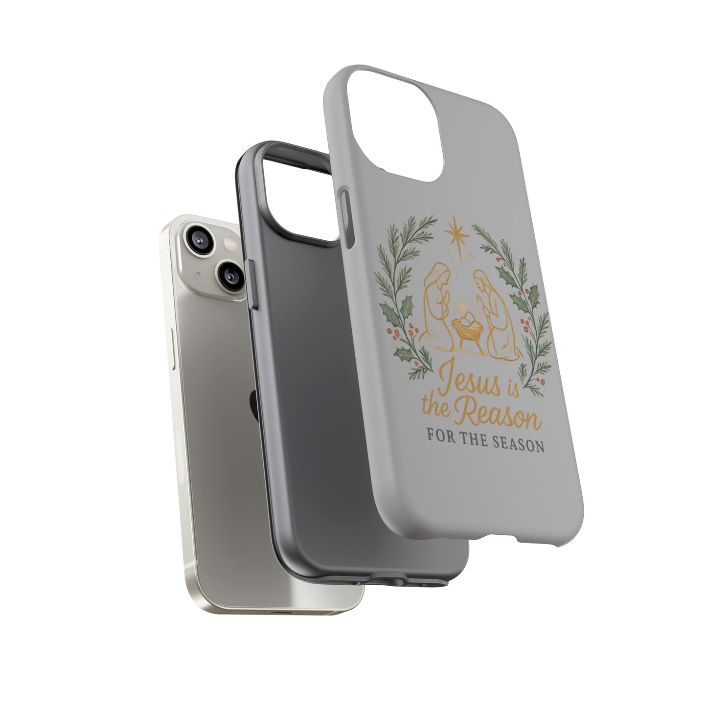 Jesus Is the Reason Phone Case — Nativity Christian Christmas Phone Cover