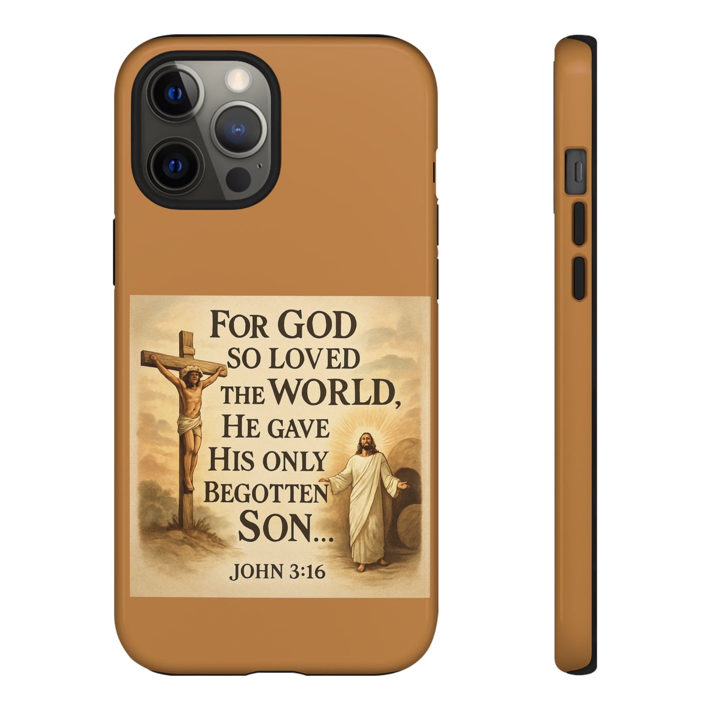 Christian John 3:16 Phone Case – 'For God So Loved the World' Tough Protective Cover