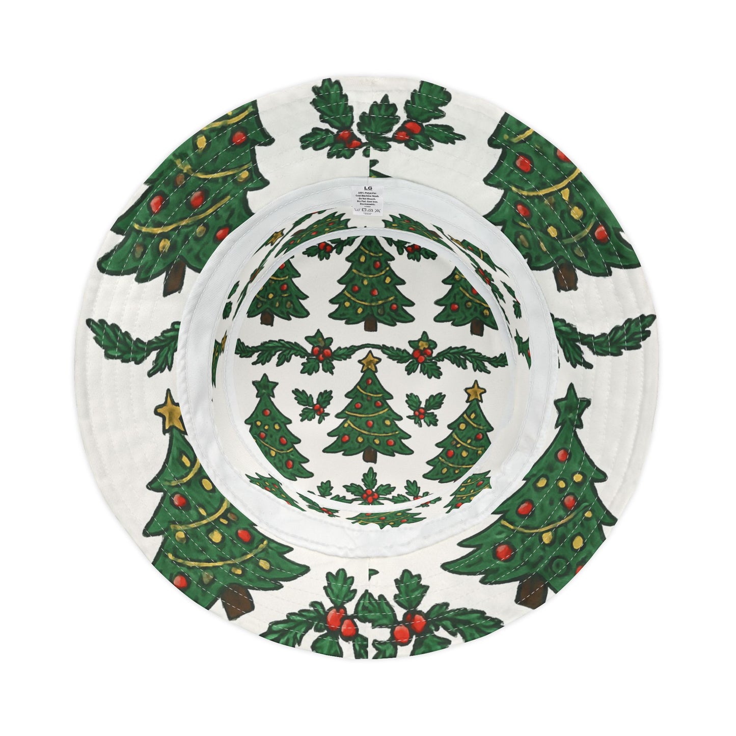 Christmas Tree Pattern Bucket Hat