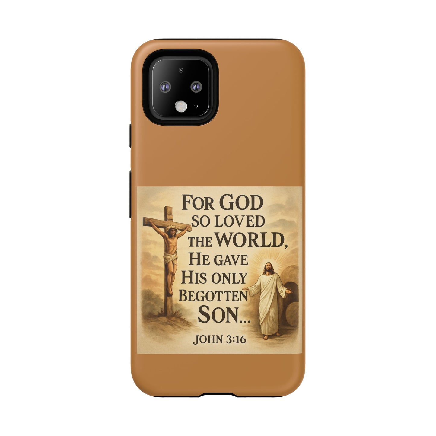 Christian John 3:16 Phone Case – 'For God So Loved the World' Tough Protective Cover