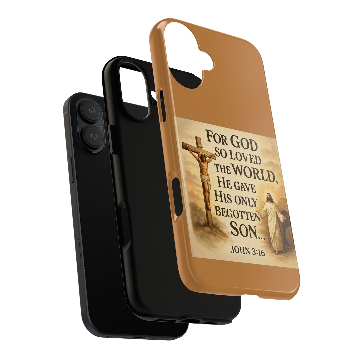 Christian John 3:16 Phone Case – 'For God So Loved the World' Tough Protective Cover