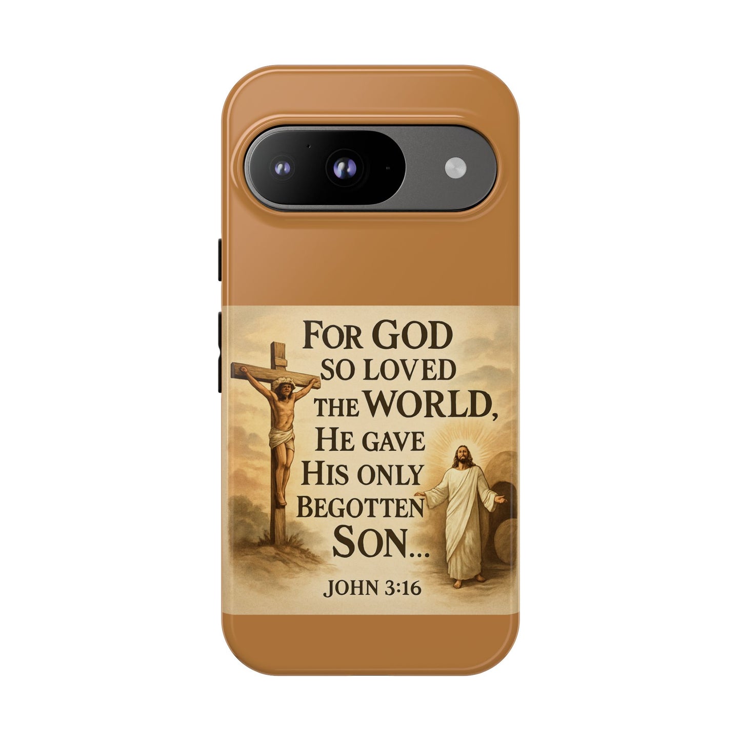 Christian John 3:16 Phone Case – 'For God So Loved the World' Tough Protective Cover